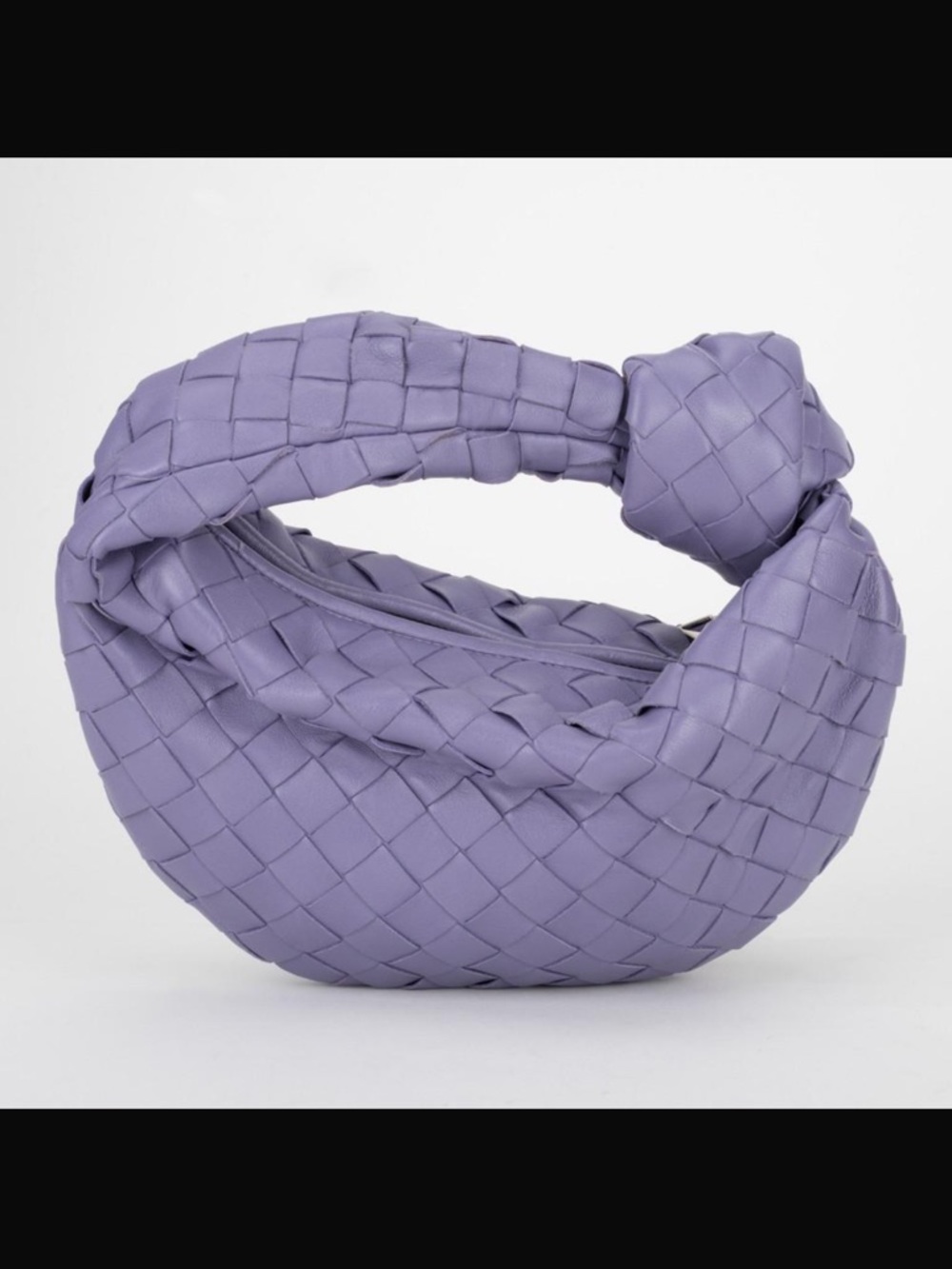 Authentic Bottega Veneta Mini Jodie – Lavender Intrecciato – Like New